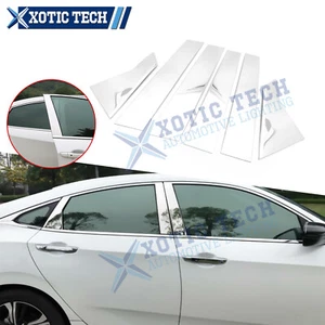 Stainless Steel Window Door Pillar Post Strip Cover For Civic 10th Gen 2016-2021 - Picture 1 of 12