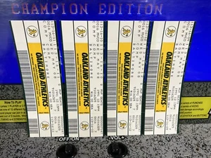 Ticket Stub Lot of 4: 1991 Oakland A's vs. Baltimore Orioles Mark McGwire 2 HR - Picture 1 of 4