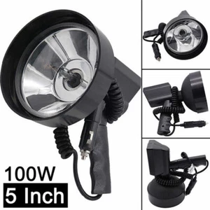 5Inch Spotlight For Hunting Handheld LED/HID Searchlight Torch Driving Lamp 100W - Picture 1 of 12