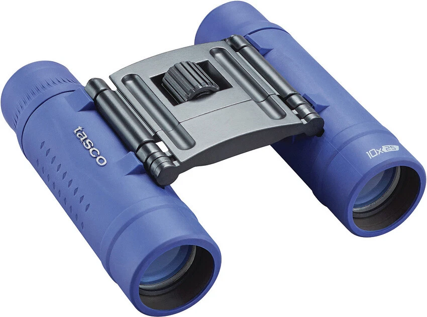 Tasco Essentials 10x25mm Roof Blue Compact Binoculars - Image 1 of 1