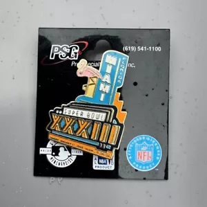Spilla PSG NFL Super Bowl XXXIII 1999 Miami con licenza Specialità professionali - Foto 1 di 3