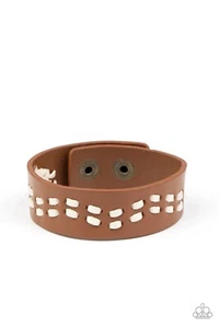 Paparazzi “Leather Is My Favorite Color” Brown Urban Bracelet - Picture 1 of 2