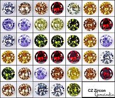 9 mm Round AAAA Loose CZ Stone Cubic Zirconia Gemstone Multi Color~40 Pcs