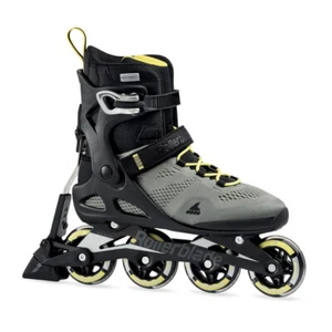 ROLLERBLADE Macroblade 80 ABT Silver/Neon Yellow Skates (07060500D89) - Picture 1 of 5