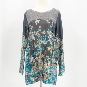 Johnny Was Silk Floral Lace Crochet Blouse Tunic Extra Small XS - Picture 1 of 16