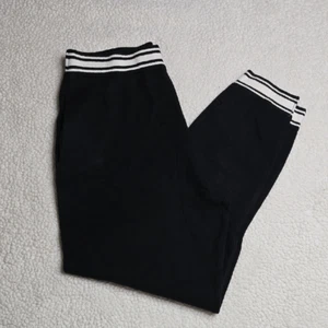 1066 NWT Pink Victoria Secret Varsity Knit Jogger Pants Sz Large - Picture 1 of 8