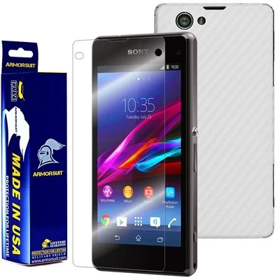 ArmorSuit MilitaryShield Sony Xperia Z1 Compact Screen Protector + White Carbon - Image 1 of 4