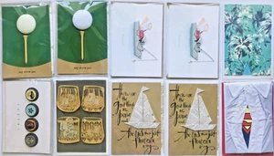 10 Lot Hallmark Signature Men's Birthday Assortment (7 Designs) Golf Fishing - Picture 1 of 2