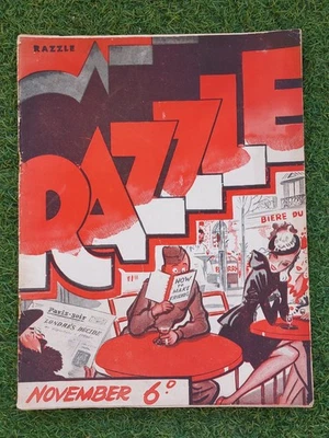 VINTAGE RITZ PUBLISHING WARTIME 1939 HUMOUR MAGAZINE ORIGINAL CARTOONS - Image 1 of 4