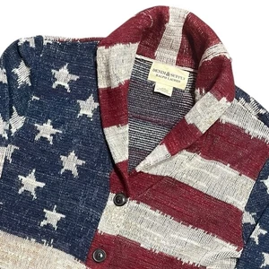 Vintage Ralph Lauren Denim & Supply American USA Shawl Collar Cardigan Sweater M - Picture 1 of 8