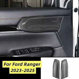 Tazón de puerta interior estilo fibra de carbono moldura decorativa para Ford Ranger 2022-2025 - Imagen 1 de 3