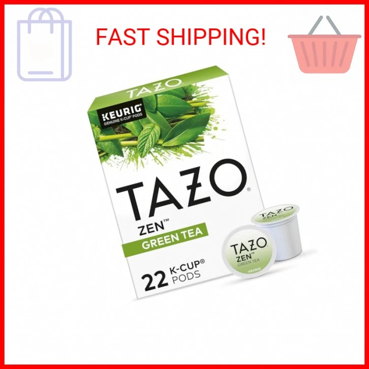 TAZO Zen Green Tea K-Cups Green Tea Zen for Health and Wellness 22 Pods