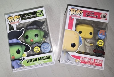 Funko Pop Television: The Simpsons #1162 Mr. Burns, #1265 Maggie Glows Edition - Bild 1 von 4