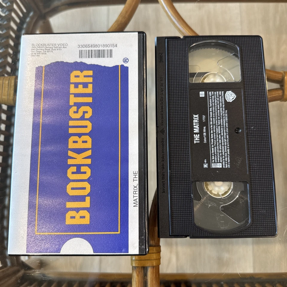 Blockbuster Video The MATRIX 1999 (VHS Clamshell Rental Case) RARE HTF Vintage - Image 1 of 4