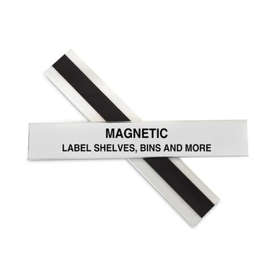 C-Line 87227 HOL-DEX Magnetic Shelf/Bin Label Holders (10/BX) New - Image 1 of 4