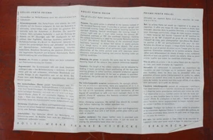 HOJA DE INSTRUCCIONES DE PRISMA ROLLEI PENTA/189544 - Imagen 1 de 1