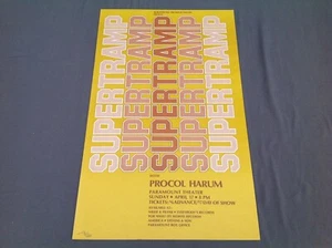 1977 Supertramp With Procol Harum Paramount Theater Concert Poster - Picture 1 of 10