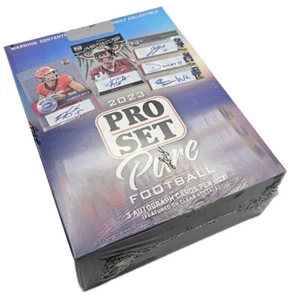 2023 Leaf Pro Set Pure Football Factory Sealed Hobby Box 3 Autographs Per Box! - Picture 1 of 2