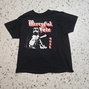 Mercyful Fate Evil Two-Sided Black T-Shirt L/XL BOXY FREE SHIPPING - Picture 1 of 7