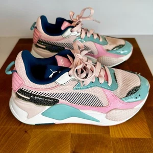 Puma RS-X Jr Aurora Rosa Azul Niños Talla 4.5 C Zapatos para Correr-38576901 - Imagen 1 de 13