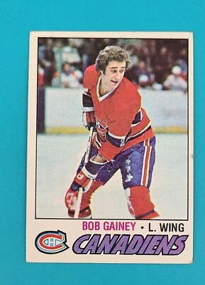 1977-78 Topps #129 Bob Gainey Montreal Canadiens HOCKEY Card M9 - Image 1 of 2