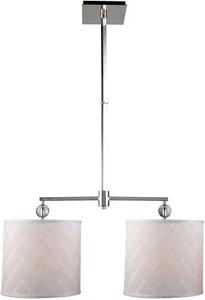 POLISHED NICKEL CHANDELIER PENDANT LAMP SHADES DINING ROOM KITCHEN FIXTURE LIGHT - Picture 1 of 2