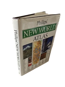 VINTAGE Philips’ NEW world atlas seventh edition 1988 hardback - Picture 1 of 6