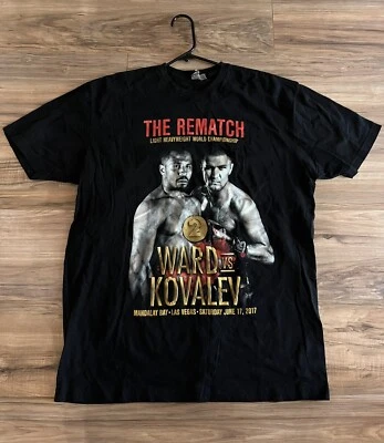 Camiseta Sergey Ward vs ANDRE KOVALEV 17 de junio de 2017 The Rematch Vegas Boxing (XL) Foto 1 de 4