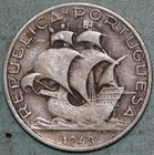 Portugalia 1943 ~ Srebro 2,5 escudo ~ II wojna światowa ~ 93¢ wysyłka śledzona