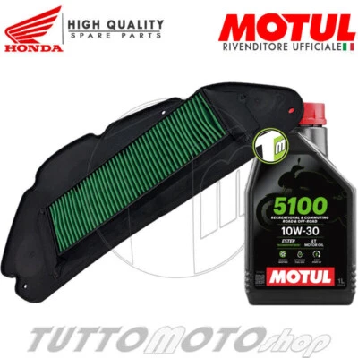 Tagliando HONDA SH 125-150 2020 2021 2022 / Motul 5100 10W30 + Filtro Aria