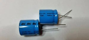 E.CAP/2200UF 25VD 2200UF 25V BC COMPONE CAP ALUM RADIAL ''UK COMPANY SINCE1983'' - Picture 1 of 1