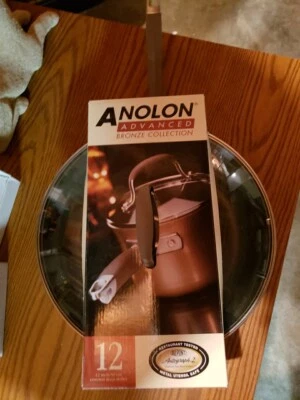 Sartén profunda cubierta Anolon Advanced Bronze Collection 12" Foto 1 de 2