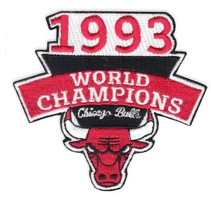 1993 Chicago Bulls NBA Finali Champions Ricamato Maglia da Basket Toppa - Picture 1 of 1