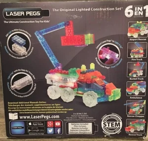 Laser Pegs 6 in 1 Fire Truck Building Kit - Picture 1 of 4