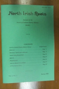 North Irish Roots 1984 Ireland genealogy Belfast Antrim Celts oop Vol. 1 Ulster - Bild 1 von 4