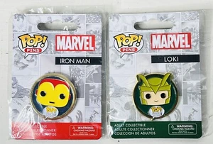 Funko Pop! Juego de prendedores coleccionables Iron Man y Loki de Marvel - Imagen 1 de 6