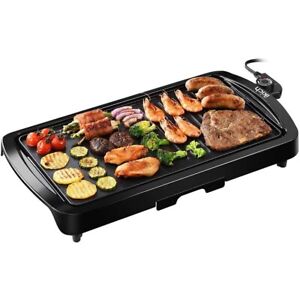 Electric Indoor outdoor Grill Portable Smokeless Non Stick Cooking BBQ Griddle