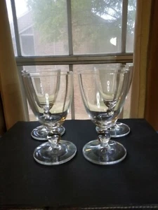 Wedgwood Sarah's Garden Clear Glass Water Goblet 1997 Collectible Rare! Set of 4 - Picture 1 of 4