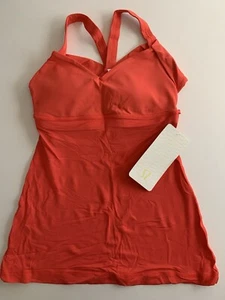 Neu mit Etikett Lululemon wrap it up tank alrm Größe 4 Yoga Pilates Fitnessstudio Kleidung - Bild 1 von 5