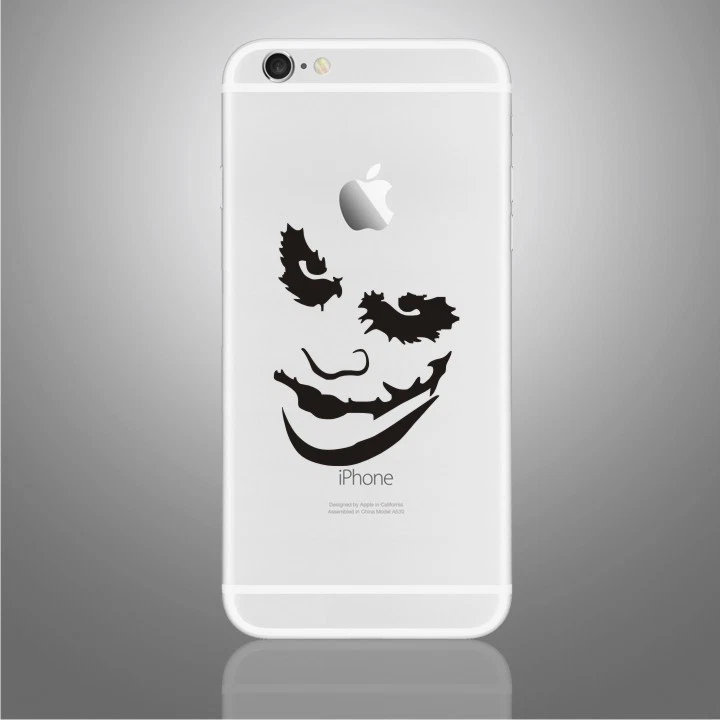 Joker Decal Sticker PHONE, iPhone X, 6,6Plus,6s,6sPlus, 7,7Plus,8 - Image 1 of 1