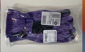 Lands End Gloves Girls Large Purple Casual Cozy Fleece Kids Snow Winter - Picture 1 of 6