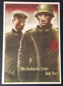 German Original WW2 Postcard 1935 Saarland Used - Picture 1 of 2