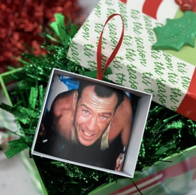 Die Hard Ornament Bruce Willis John McClane Vent Christmas Gift White Elephant - Image 1 of 4