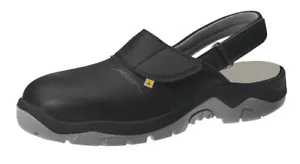 abeba Sicherheitsschuhe anatom Clog schwarz ESD Mikrofaser waschbar 32125 - Bild 1 von 1