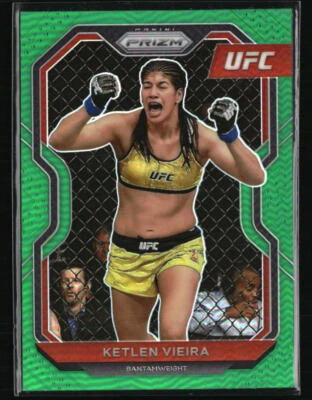 Ketlen Vieira 2021 Panini Prizm UFC Prizms Green #85 Basketball Card - Image 1 of 2