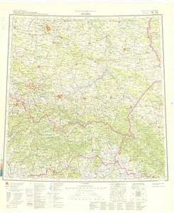Russische Sowjetische Militär Topographische Karten - LODZ (Polen) 1:1 000 000, Aufl.1979 - Bild 1 von 4