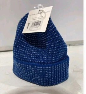 New John Lewis Kids/boys/girls Blue Reflective Beanie Hat 3 - 5 years. RRP£10 - Picture 1 of 2