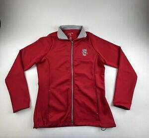 Women’s NCAA Wisconsin Badgers Size Small Red Zip Up Jacket Soft Shell Antigua