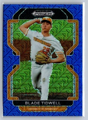 2022 Panini Prizm Draft Picks #PDP52 Blade Tidwell Blue Mojo Prizm Tennessee - Image 1 of 2