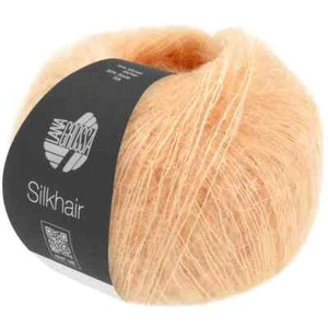 LANA GROSSA SILKHAIR Strickgarn Wolle (195 - Pfirsich) - Bild 1 von 5